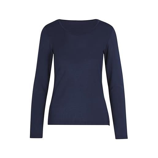 Trigema 542501 maglia a maniche lunghe, blu (navy 046), xx-large donna