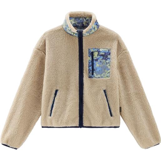 Woolrich giacca a collo alto con finto shearling - toni neutri