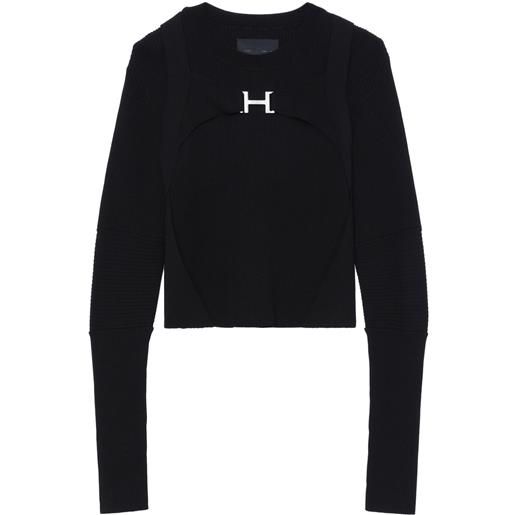 HELIOT EMIL maglione con stampa - nero