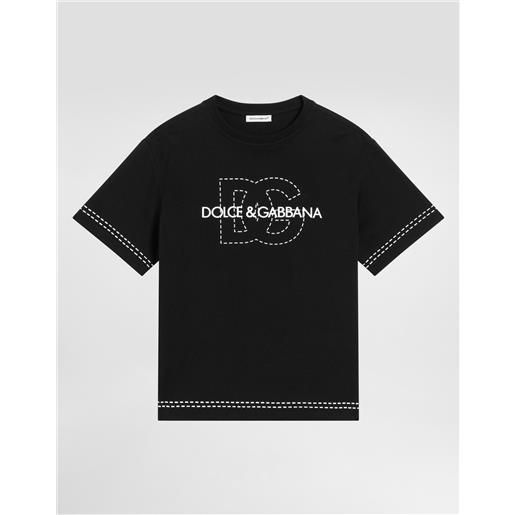 Dolce & Gabbana t-shirt in jersey con logo dolce&gabbana