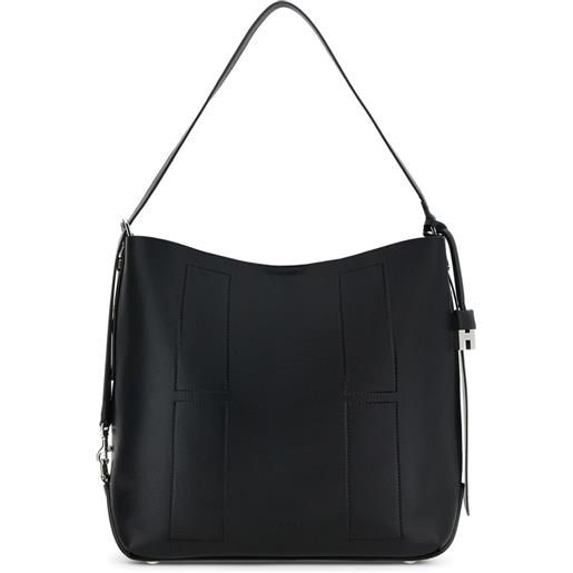 Hogan borsa a spalla media in pelle - nero