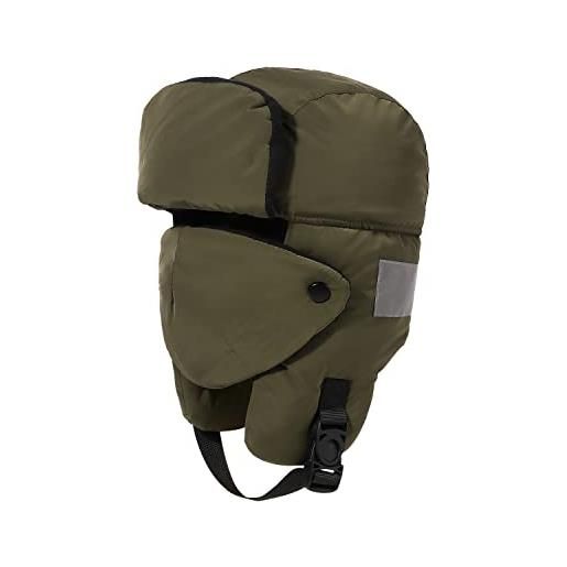 CLAPE cappello aviatore da uomo cappello bomber impermeabile cappello paraorecchie invernale con maschera rimovibile cappello trapper caldo