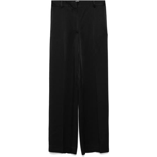 TOTEME pantaloni in crêpe de chine - nero