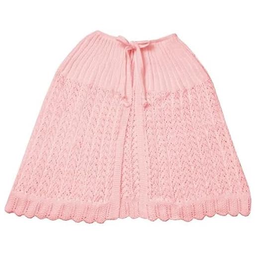 Moda Egidio mantellina senza maniche coprispalle misto lana inclusa di babbucce (rosa, taglia unica)