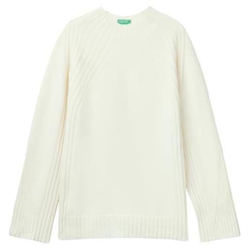 United Colors of Benetton maglia lupetto m/l 1244d203e maglione, blu, s donna