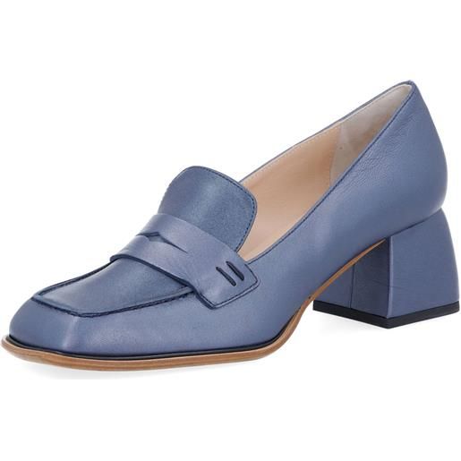 Faire mocassini in pelle con tacco 5 cm