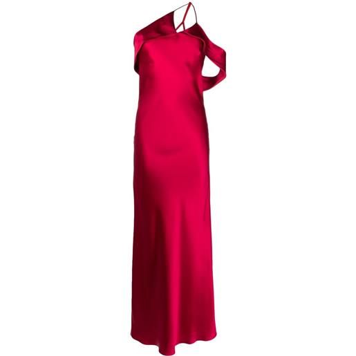 Michelle Mason abito da sera monospalla - rosso