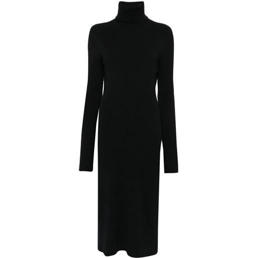 Fabiana Filippi abito midi a coste - nero