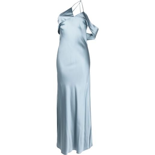 Michelle Mason abito da sera monospalla - grigio