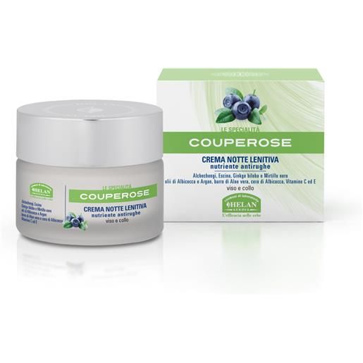 Helan couperose crema notte lenitiva nutriente antirughe viso e collo 50 ml