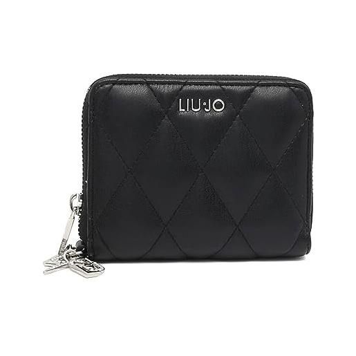 Liu Jo portafoglio donna astilbe m zip around trapuntato nero a24lj20 af3363 nero