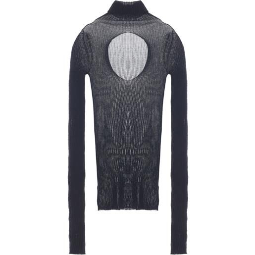 QUIRA maglione a collo alto - nero