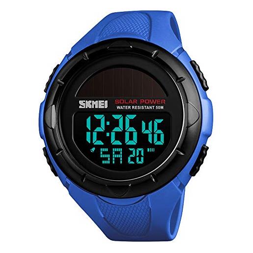 Naviforce Orologio Cronografo Sportivo Digitale da Uomo Orologio Multifunzionale in Acciaio Inossidabile al Quarzo Militare Impermeabile