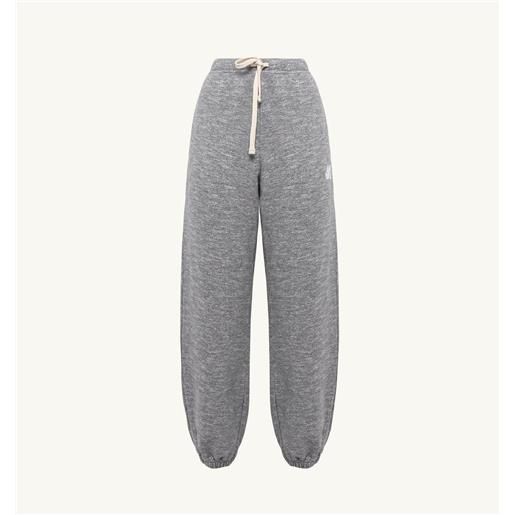 AUTRY pantalone action in cotone grigio melange donna