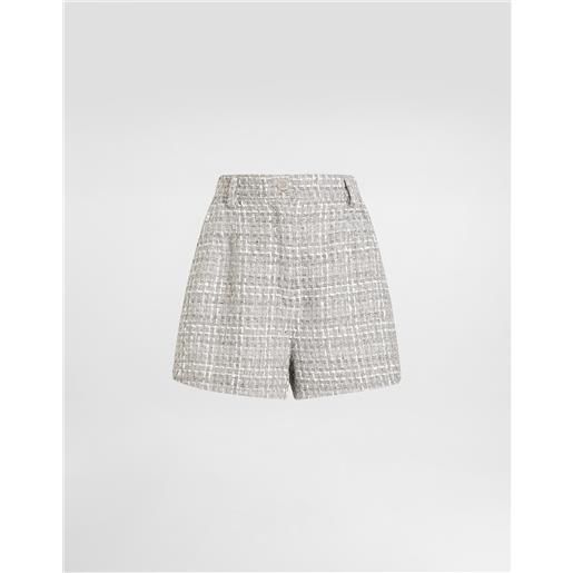 Dolce & Gabbana shorts in bouclé lamé