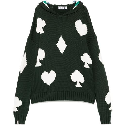 The Upside maglione ace of heart abbey - verde