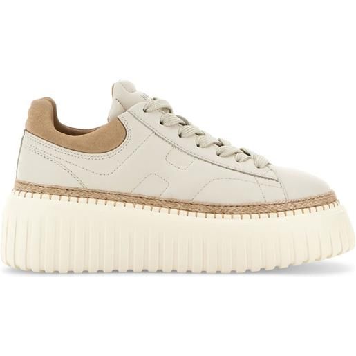 Hogan sneakers in pelle - toni neutri