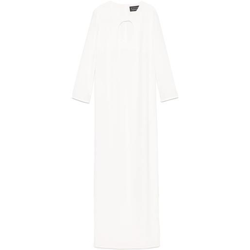 Gianluca Capannolo abito lungo jean - bianco