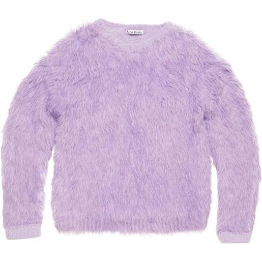 Acne Studios maglione con trama in rilievo - viola
