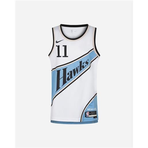 Nike atlanta hawks m - canotta basket - uomo - bianco
