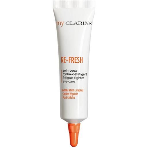 Clarins re-fresh trattamento occhi idratante anti-fatica 15 ml trattamento occhi contro occhiaie e borse