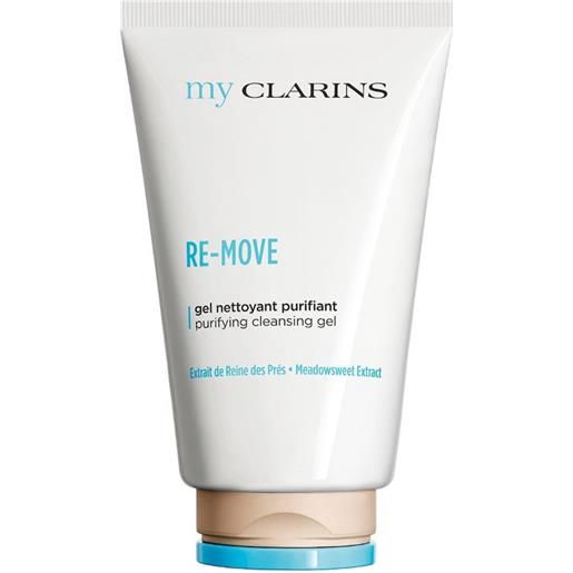 Clarins re-move gel detergente purificante 125 ml gel detergente fresco contribuisce a eliminare tutte le impurità. Effetto freschezza!