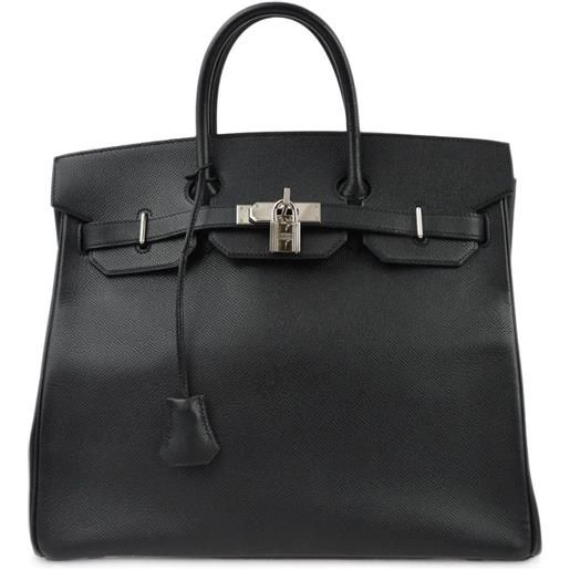 Hermès Pre-Owned - borsa tote haut à courroies 32 2006 - donna - pelle di vitello - taglia unica - nero