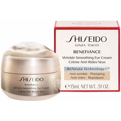 Shiseido benefiance wrinkle smoothing eye cream, 15 ml - crema occhi antirughe