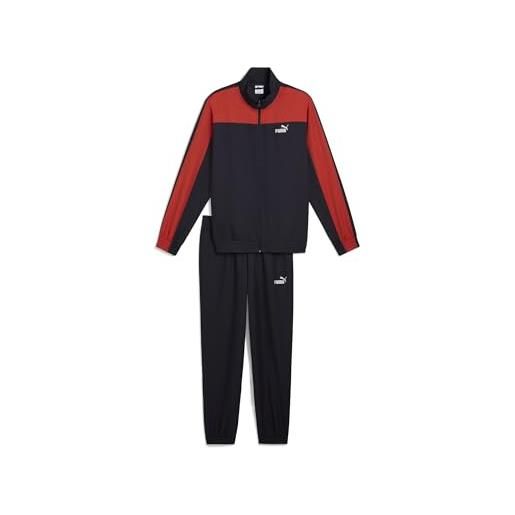 PUMA woven colorblock tracksuit, abiti tessuti unisex - adulto, new navy, 