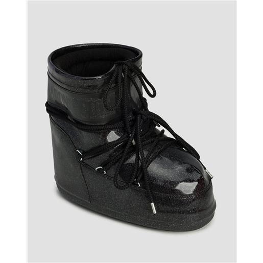 Moon Boot stivali da neve neri da donna Moon Boot icon low glitter new