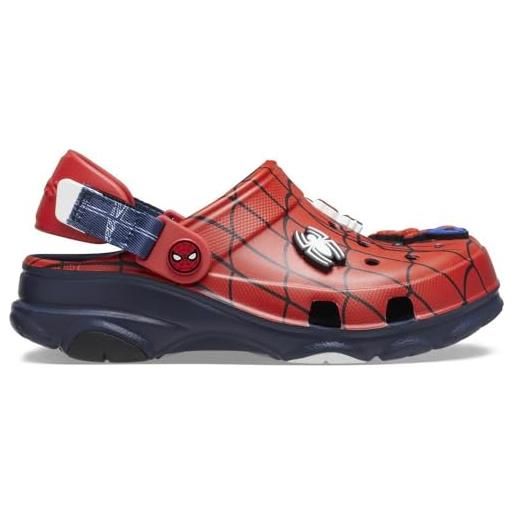 Crocs spider-man all terrain clog k, zoccoli unisex - bambini e ragazzi, navy, 34/35 eu