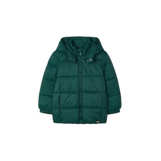 Mayoral 412 - giaccone imbottito tinta unita collegio basico verde alpio verd 84
