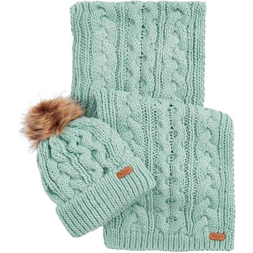 BARBOUR set sciarpa e cappello penshaw donna