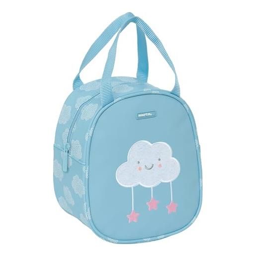 Safta prescuola nube - beauty case termico prescolare, borsa per bambini, adattabile al carrello, ideale per bambini dai 5 ai 14 anni, comodo e versatile, qualità e resistenza, 19 x 14 x 22 cm, colore