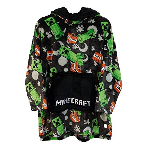 Felpa Con Cappuccio Minecraft - Ufficiale, Cotone Misto, Per Bambini E Ragazzi 7-14 Anni - Foto 8