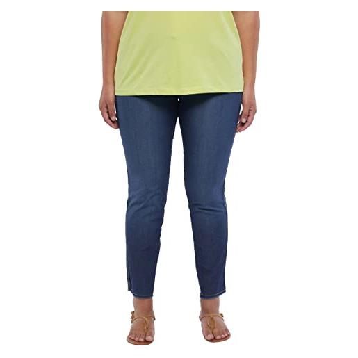 FIORELLA RUBINO: jeans skinny push up giada curvy size blu stagione primavera estate 2024. 