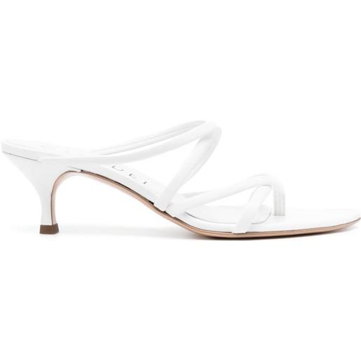 Casadei mules lucrezia infradito 50mm - bianco