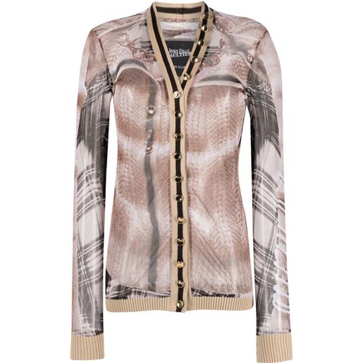 Y/Project cardigan con effetto trompe l'oeil - toni neutri