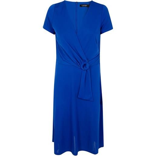 Lauren Ralph Lauren abito midi a portafoglio - blu