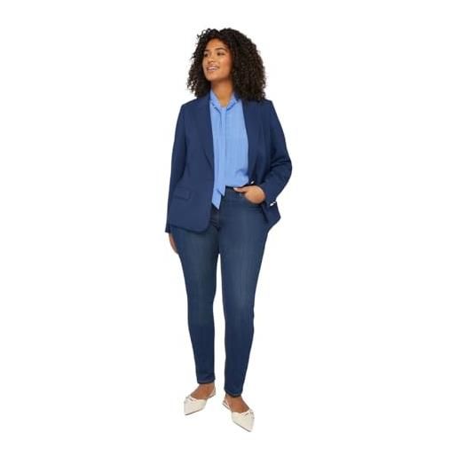 FIORELLA RUBINO: jeans skinny curvy size blu stagione primavera estate 2024. 