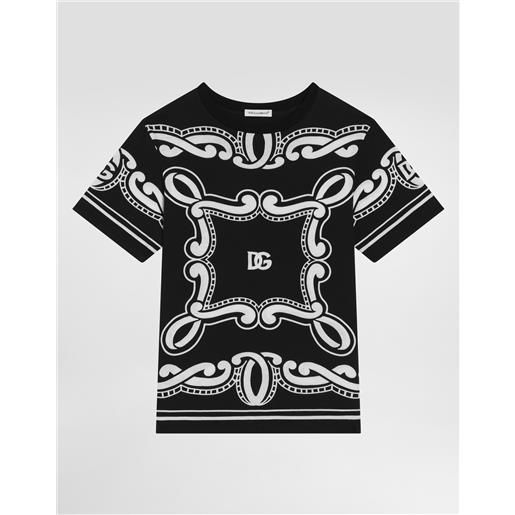 Dolce & Gabbana t-shirt in jersey stampa bandana