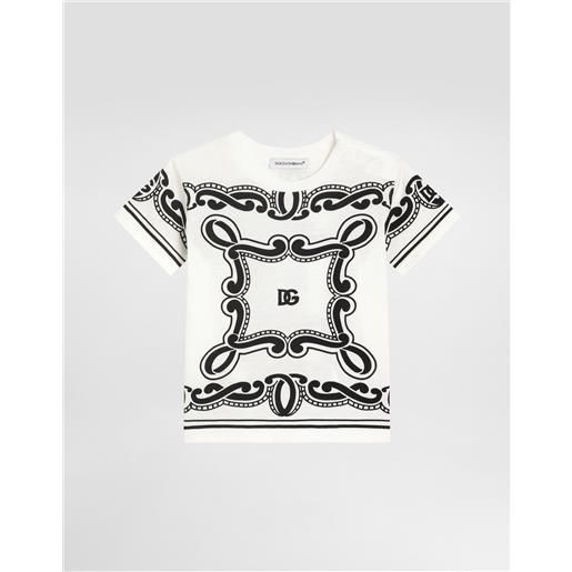 Dolce & Gabbana t-shirt in jersey con stampa bandana