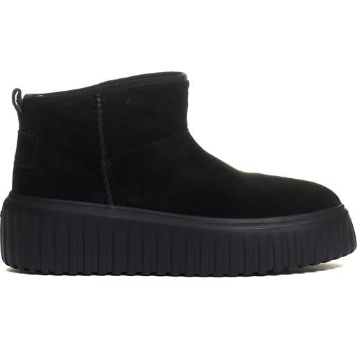 HOGAN h stripes low boot camoscio nero