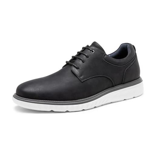 Bruno Marc scarpe uomo eleganti scarpe casual stringate scarpe sportive da lavoro classiche moderne scarpe uomo , size 44, nero, sbox2411m