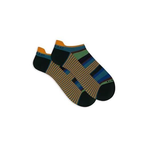 Gallo sneakers donna azzurro righe multicolor e windsor