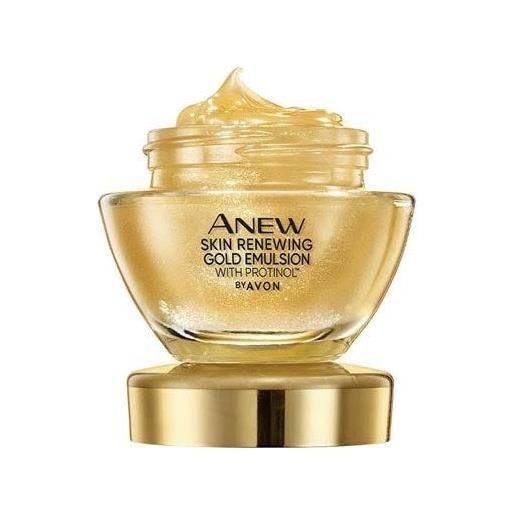Avon anew skin renewing gold emulsion anti aging umidificazione per la notte