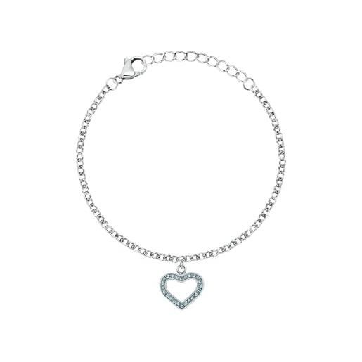 BLUESPIRIT Collana da donna, Argento 925, Zirconi Viola, Collezione Aurora, Idee Regalo - P.25U210000400