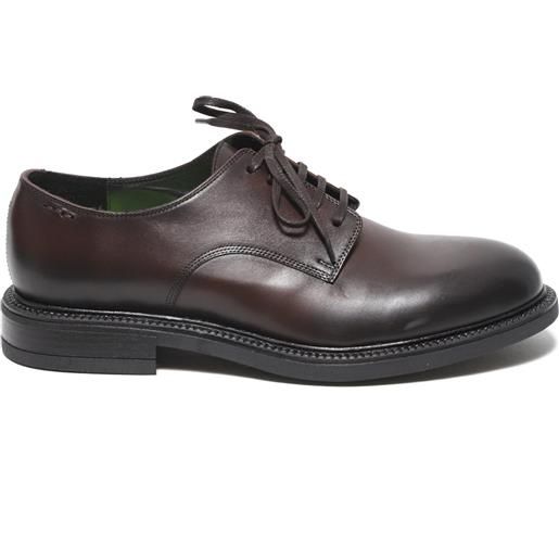 Alexander Hotto derby in morbida pelle marrone scuro