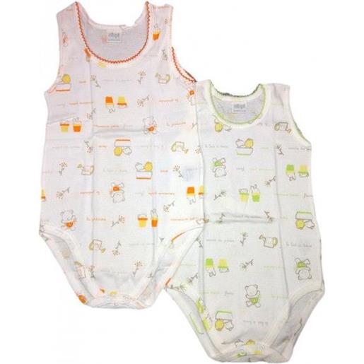 BABY DISTRIBUTION ellepi af2765 body intimo senza maniche baby. Distrbution bi-pack