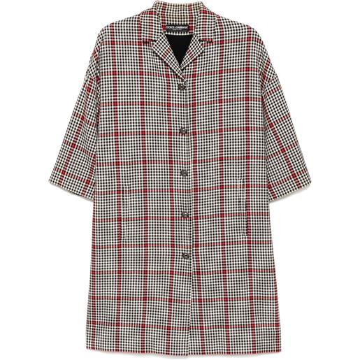 Dolce & Gabbana Pre-Owned - cappotto con maniche a 3/4 dolce & gabbana - donna - cotone/poliammide/acetato/lana/seta - 44 - nero